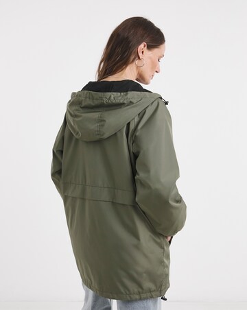 Khaki Short Lightweight Raincoat