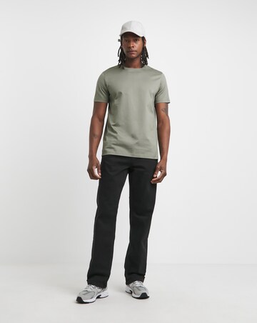 Premium Mercerised Supima Cotton T-Shirt Long Length- Khaki