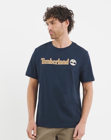 Timberland Kennebec River Linear Logo T-Shirt - Dark Sapphire