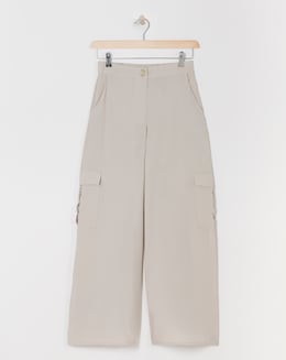 Stone Cargo Palazzo Trousers