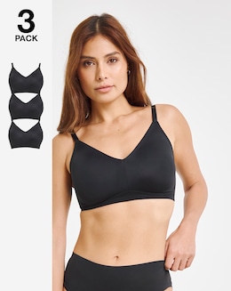 Pretty Secrets (3 Pack) New Claire Micro Moulded Full Cup Non Wired Bras (B-E)