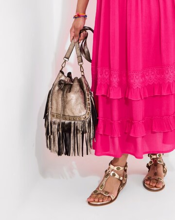 Joe Browns Gold Rush Metallic Suede Bag
