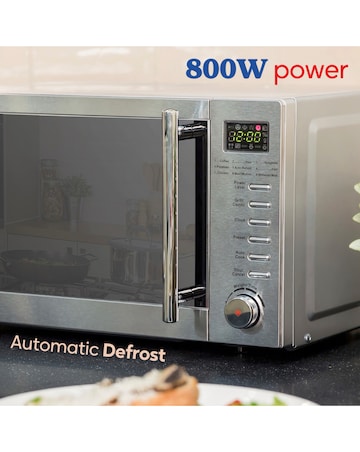 Russell Hobbs 20 Litre Stainless Steel Digital Microwave with Grill