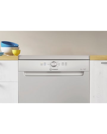 Indesit D2F HK26 S UK Full Size Dishwasher 14 Place Settings Silver + Install
