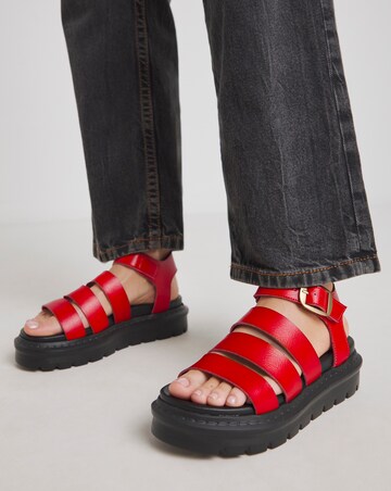 Heavenly Feet Saffron Fisherman Chunky Sandals Ex Wide Fit