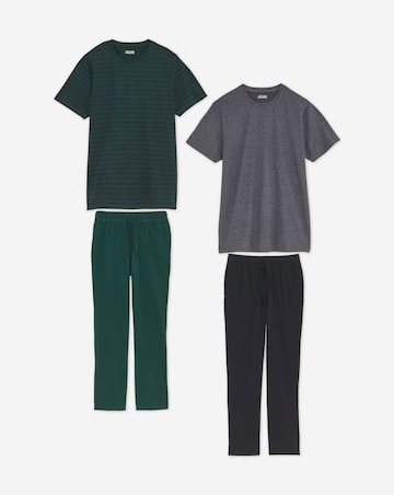 2 Pack T-Shirt and Trouser Pyjama Set
