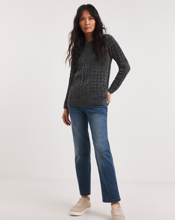 Julipa Chenille Mixed Cable Jumper