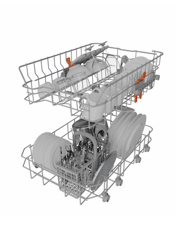Hotpoint HP2FE10CS90BUK Slimline Dishwasher 10 Place Settings Black + Install