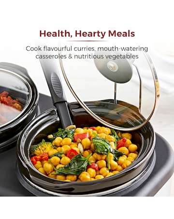 Tower T16015 3 x 1.5 Litre Pot Slow Cooker