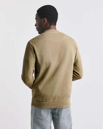 Union Garment Dyed Relaxed Fit Crew Neck Sweat- Tan