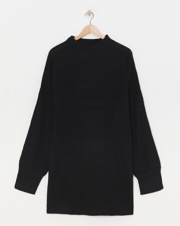 High Neck Ribbed Tunic