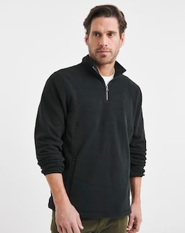 Black 1/4 Zip Up Fleece