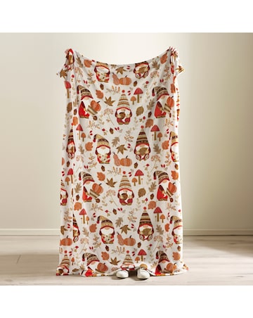 Catherine Lansfield Woodland Gonks Fleece Throw