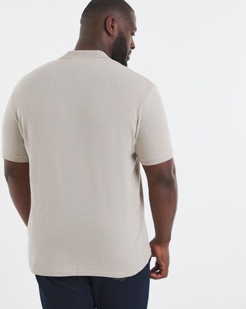 Jack & Jones Premium Summer Textured Polo - Natural