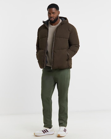 Jack & Jones Global Puffer Coat - Brown