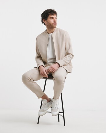 Tailored Linen Bomber