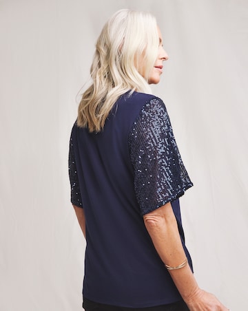 Julipa Sequin Sleeve T-Shirt