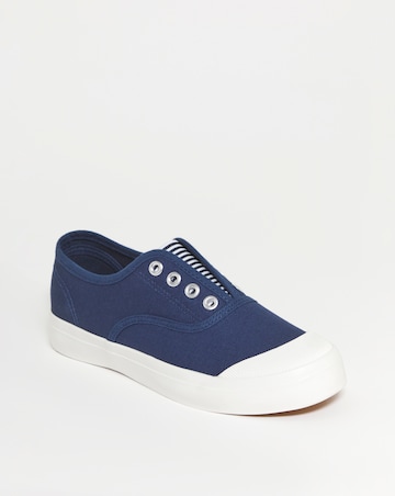 Canvas Slip On Shoe E Fit