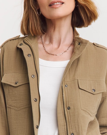 Truffle Textured Utility Jacket
