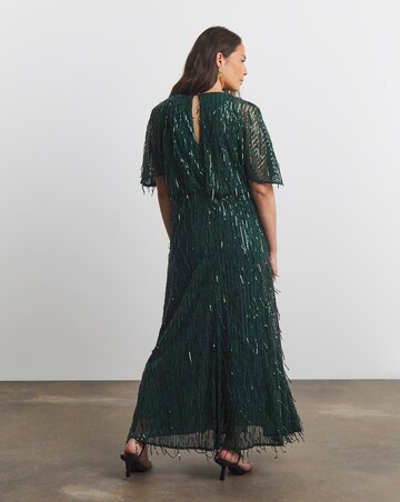 Joanna Hope Sequin Tassle Maxi Dress