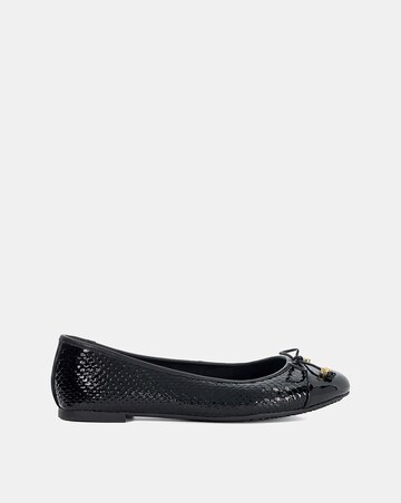 Dune Hallo Charm Detail Ballet Shoes Wide Fit