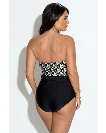 Pour Moi Casablanca Tummy Control Strapless Belted Swimsuit Mono
