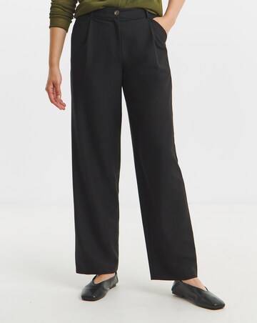 Black Tailored Wide Leg Trousers