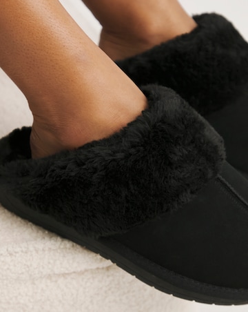 Albza Suede Closed Toe Slippers - Extra Wide Fit (EEE)