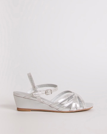 Peep Toe Wedge Occasion Sandal - Extra Wide Fit (EEE)