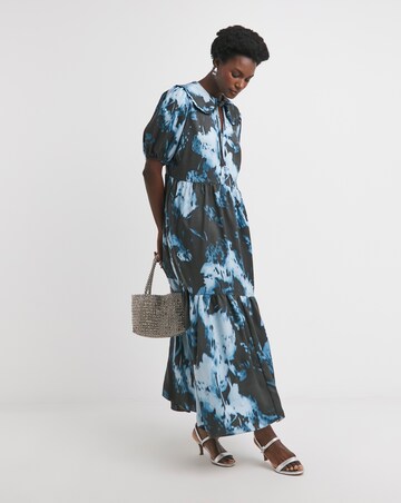 Collar Frill Detail Dress