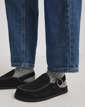 Madrid House Shoe Mules - Extra Wide Fit (EEE)