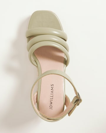Jolie Strappy Espadrille Sandal - Wide Fit (E)