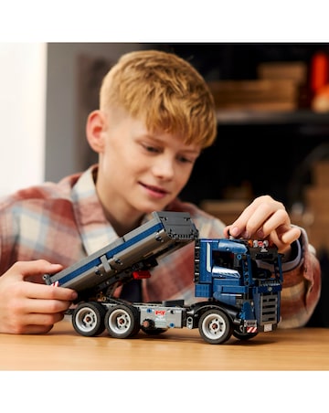 LEGO Technic Tipping Dump Truck Toy Set for Kids Construction Vehicle 42203