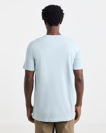 Pure Cotton V Neck T-Shirt Long