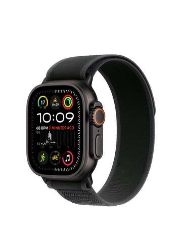 Apple Watch Ultra 2 GPS/Cellular 49mm Black Titanium Case, Black Trail Loop S/M