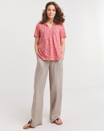 Julipa Linen Mix Pintuck Top