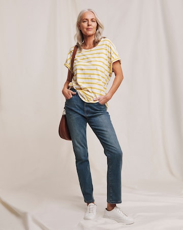 Julipa Embroidered Stripe T-Shirt