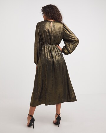 Foil Maxi Tea Dress