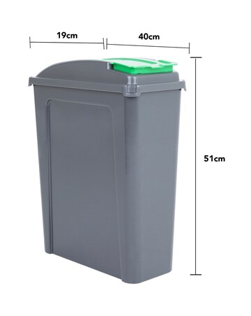 Wham Set of 3 Recylce It 25L Slimline Bins