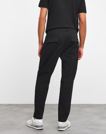 Calvin Klein Pleated Front Black Trouser Reg