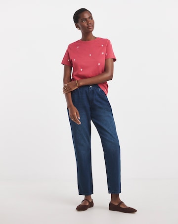 Heart Embroidered T-Shirt