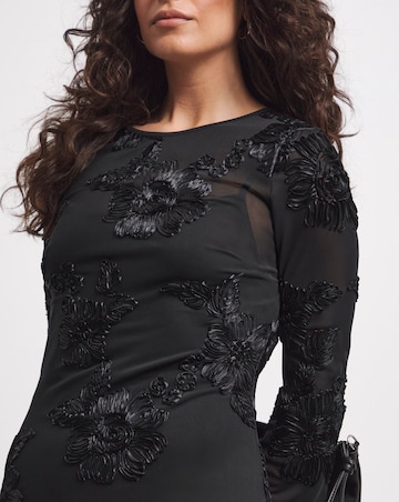 Joanna Hope MAGISCULPT Textured Mesh Column Dress