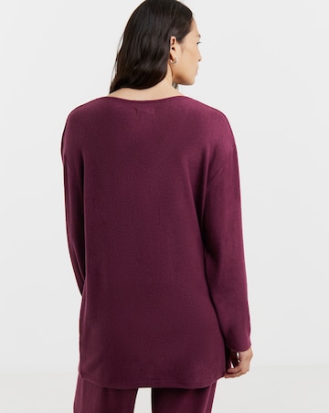 Soft Touch V-Neck Longline Top