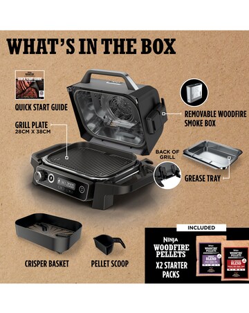 Ninja Woodfire Electric BBQ Grill & Smoker OG701UK