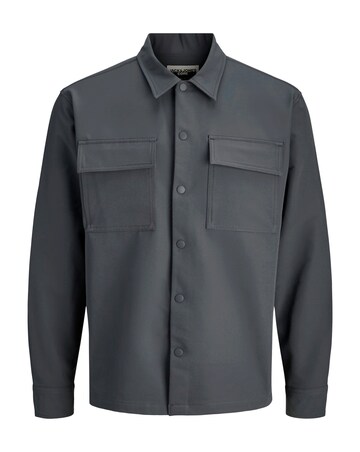 Jack & Jones Point Commute Travel Shirt - Grey