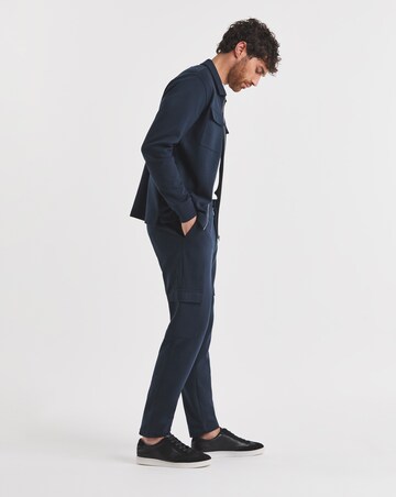 Folio Interlock Zip Shacket- Navy