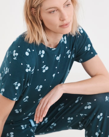 Pretty Secrets Supersoft Pyjama Set Cherry Print