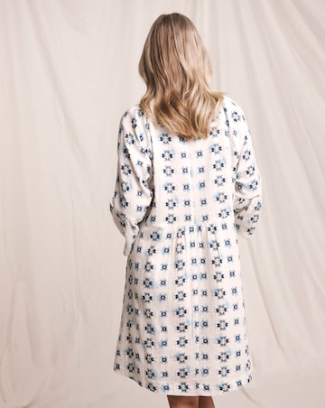 Julipa Printed Pure Cotton Textured Shift Dress