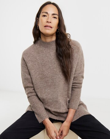 Mocha High Neck Tunic