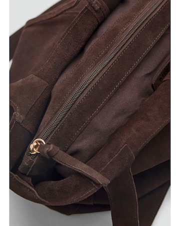 Mango Real Suede Shopper Tote Bag